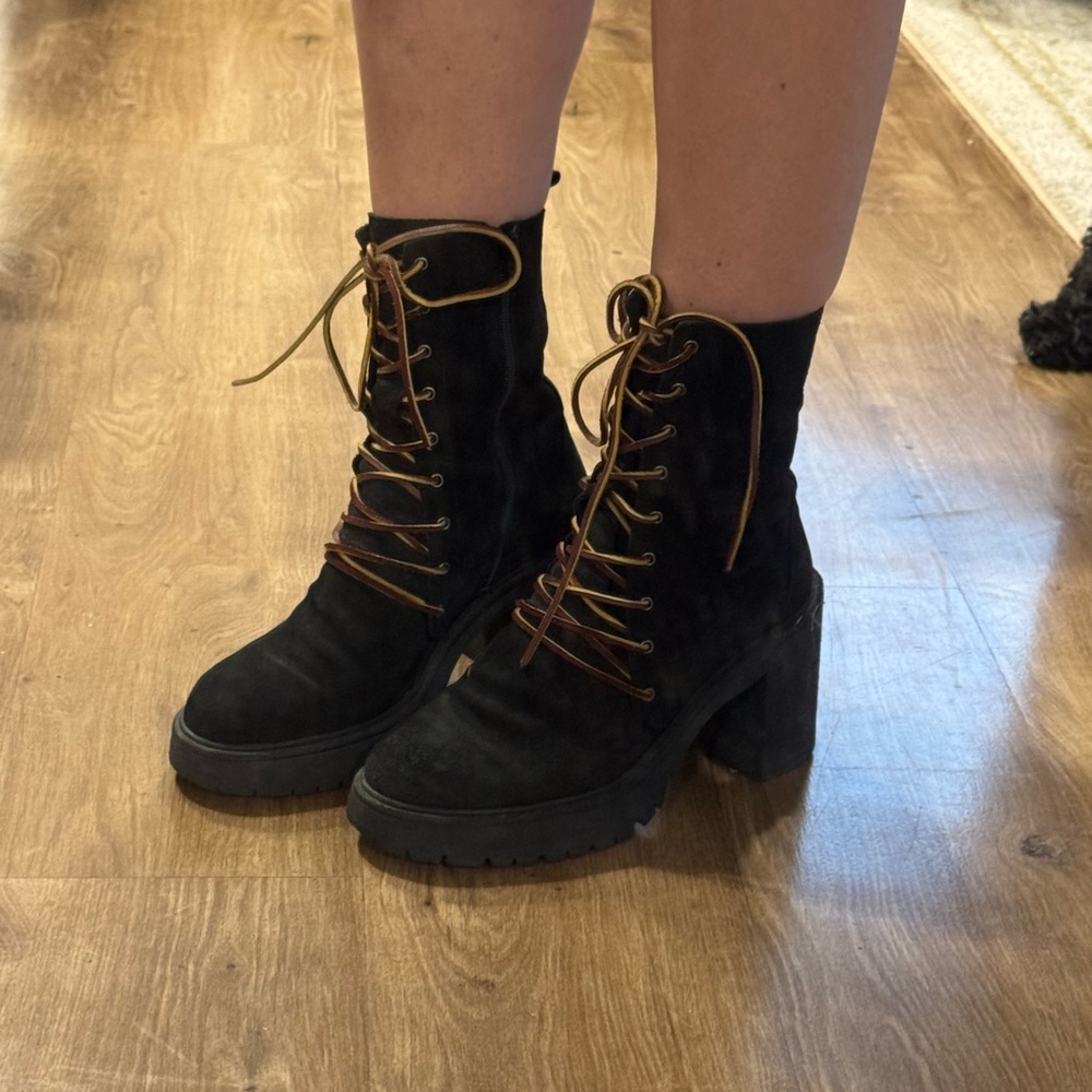 Free people chunky sole mid calf booty